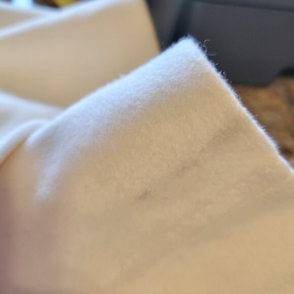 Apt. 9 Pea Coat Single breasted Warm White Large 60% Wool Classic Chic Cottage - Picture 16 of 16